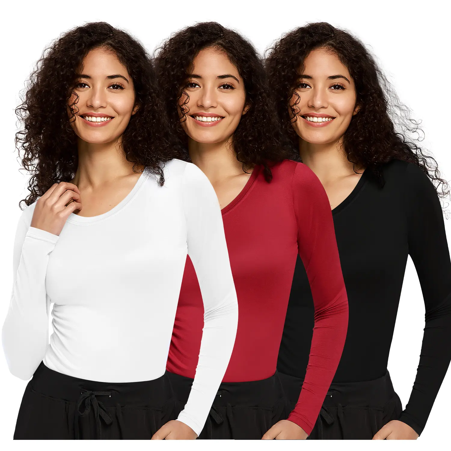 Black/White/Burgundy