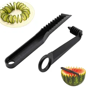Piranha Spiral Cutter & V-Knife,Blade Julienne Cutter,Fruit Shape Cutters,Multifunctional Vegetables Cutter For Slicing Potatoes, Cucumbers and Vegetables in Spirals