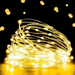 30pack Fairy Light 6.5FT 20LED String Light,  Warm White Fairy Light LR44 Battery Powered, Decorative Lights for Bedroom Indoor Christmas Wedding Party Patio Window (Warm White)