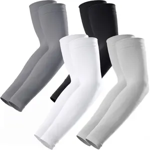 Sun Protection Sleeves for Men & Women, 4 Pairs Tattoo Covering, Sports Arm Sleeve, Ideal for Sports Cycling Golf, Skin Care Accessories