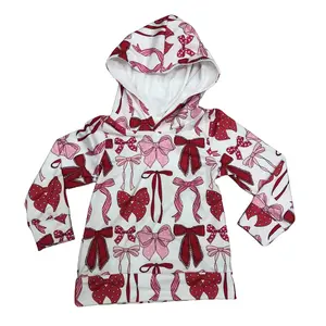 Girl Winter Hoodies Top Bow Girl Winter Shirt