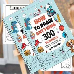 How to Draw Everything Book, Coloring Book, Doodle Books, 300 Cute Animals, Amazing Desserts, Fun Objects, Step-By-Step Guide, Perfect Halloween and Christmas Gift