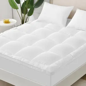 Mattress Topper Extra Thick, Cooling, and Breathable Mattress Pad 8-21" Deep Pocket Soft Down Alternative Fill