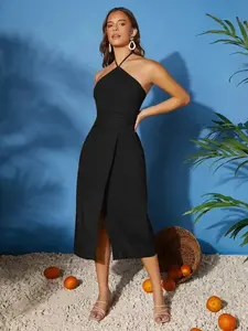 Sexy European Style Sleeveless Backless Dress, Summer Women's Long Dress A3012, Cross-Border Fashion, Lace Fabric, Perfect for Parties