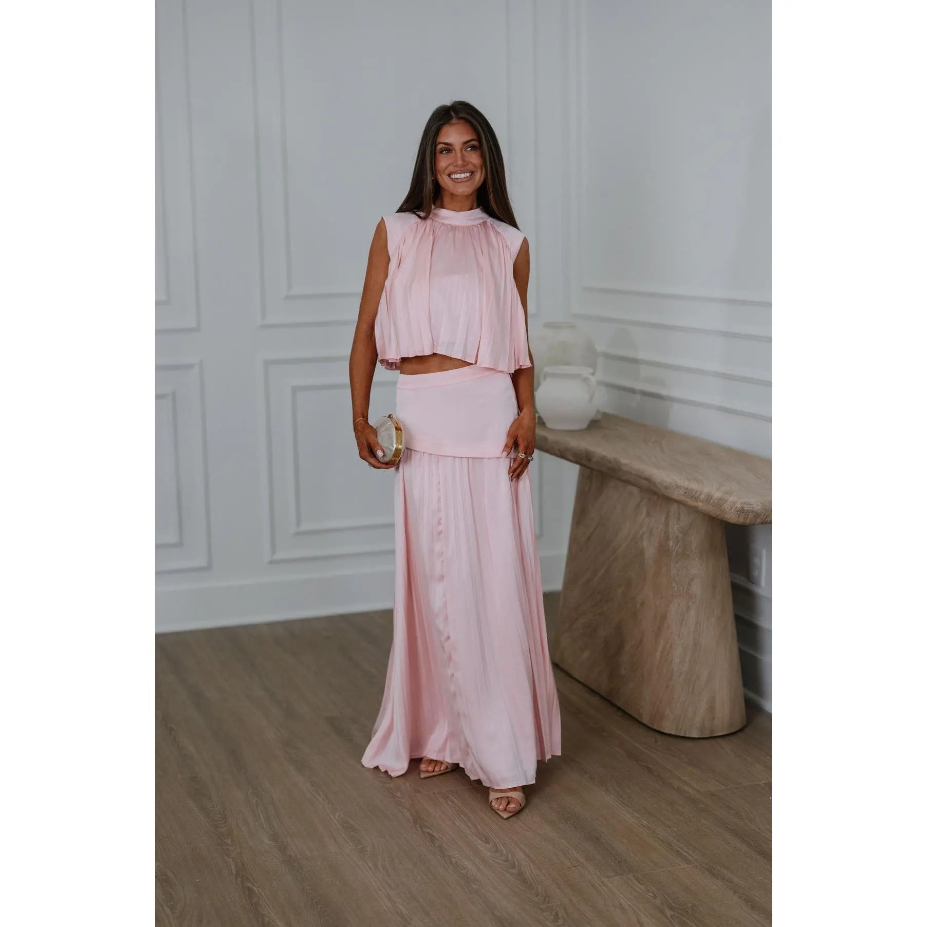 Nula Skirt Set-Pink
