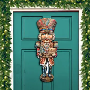 Designocracy 8611060H 24 x 18 in. Regal Nutcracker Prince Holiday Christmas Door Decor
