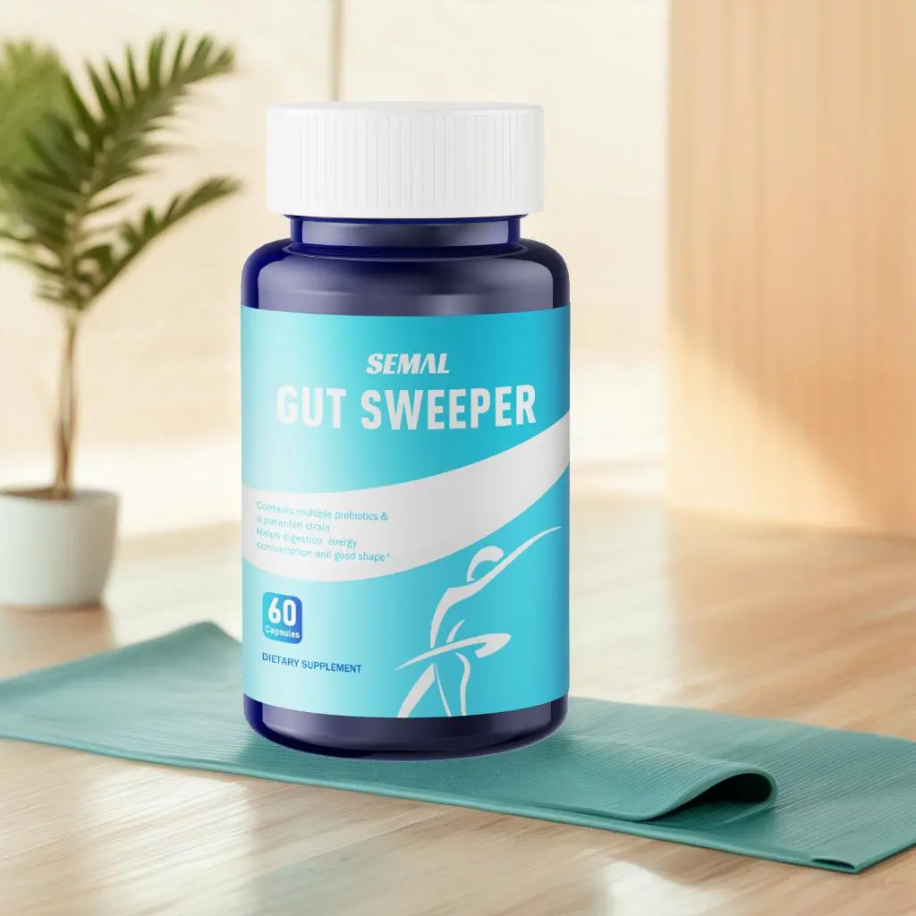 Semal Gut Sweeper,Probiotic + Prebiotic Combination, 60 Capsules, Supports Intestinal Health
