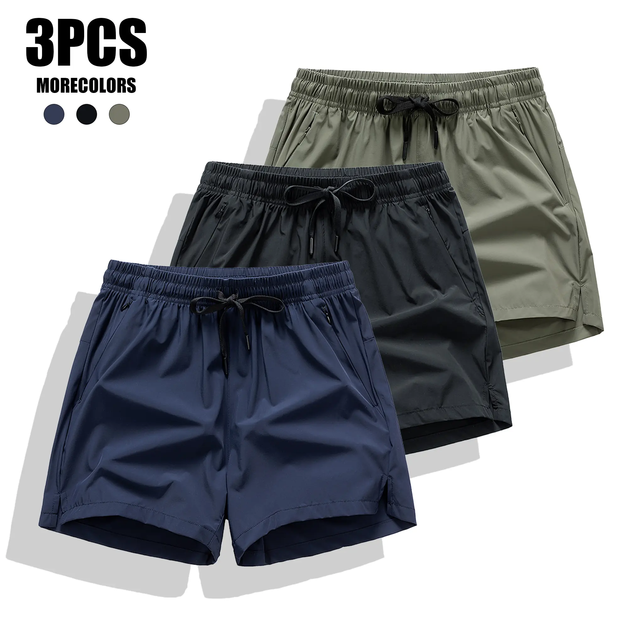 Dark blue + black + army green