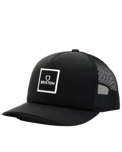 Brixton Men's Men'S Alpha Block Logo Patch Crossover Mp Ball Cap - 10867-Black