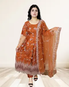 Embroidered Georgette Anarkali Dress