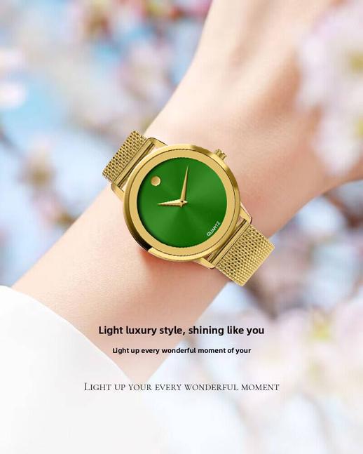 Ladies' luxurious gold watch - Swiss quartz movement, 3 ATM water resistance, luxurious wristwatch - specially designed for an elegant lifestyle, the perfect gift for her