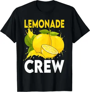 Lemon Stand Lemonade Crew Summer Casual Shortsleeve Cotton T-Shirt
