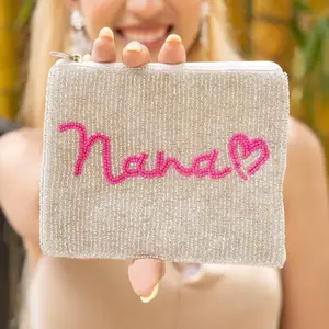 Nana Beaded Pouch Purse