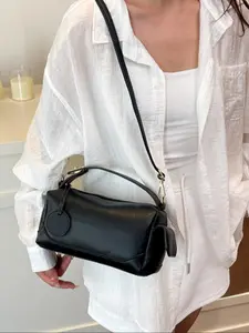 Fashion Vintage Alligator Skin Pillow Bag Boston Backpack Women's Handbag, Large Capacity Crossbody/shoulder Bag for Daily Use, Fashionable Bags