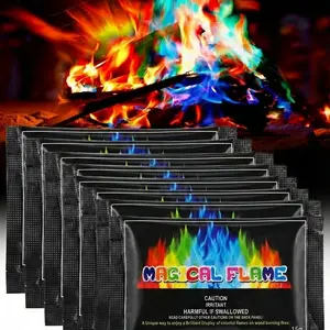 Outdoor Magical Flames Rainbow Fire Color Changing Packets for Fire Pit & Winter Camping - Long Lasting Fireplace Accessories, Perfect Party Camping Gift | Aesthetic Fire | Christmas Party Gifts, Valentine's Day gift, TikTokShopBlackFriday