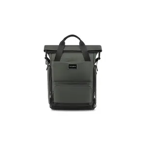 Samsonite Large Capacity Fabric Backpack with Laptop Compartment for Men and Women in Gray-Green