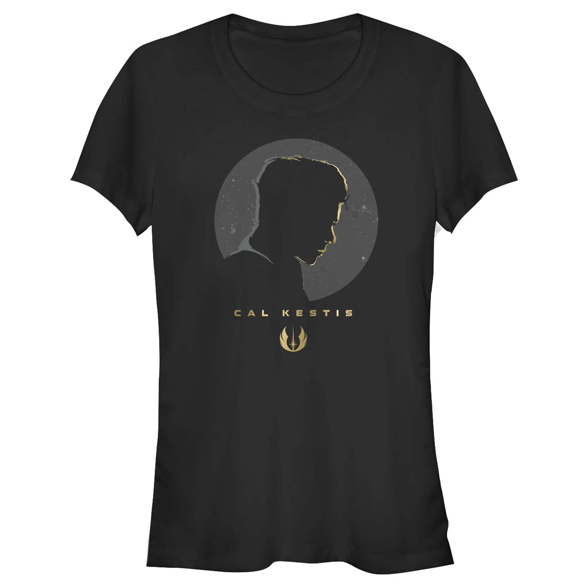 Women's Star Wars Jedi: Fallen Order Cal Kestis Graphic Round Neck Short-Sleeve Top, Casual Fashion Fit T-Shirt