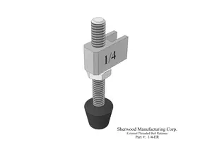1/4-ER External Threaded Bolt Retainer Solid Arm Toggle Clamp for Secure Fastening and Safety