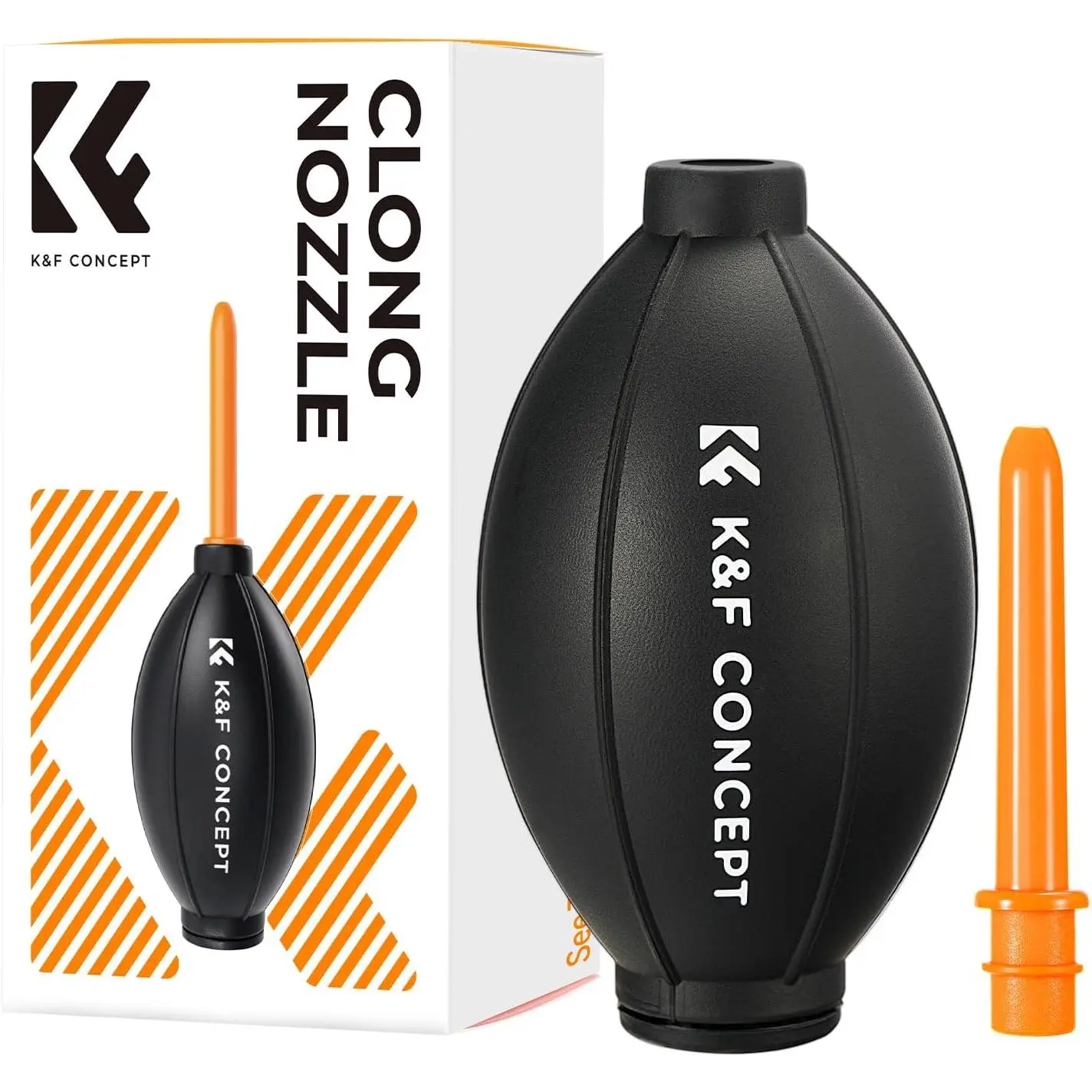 K&F CONCEPT Lens Air Blower with Rubber Bulb Pump, Long Nozzle Dust Cleaner for Smartphone, Camera Lens Sensors, Telescopes, Lens Blower