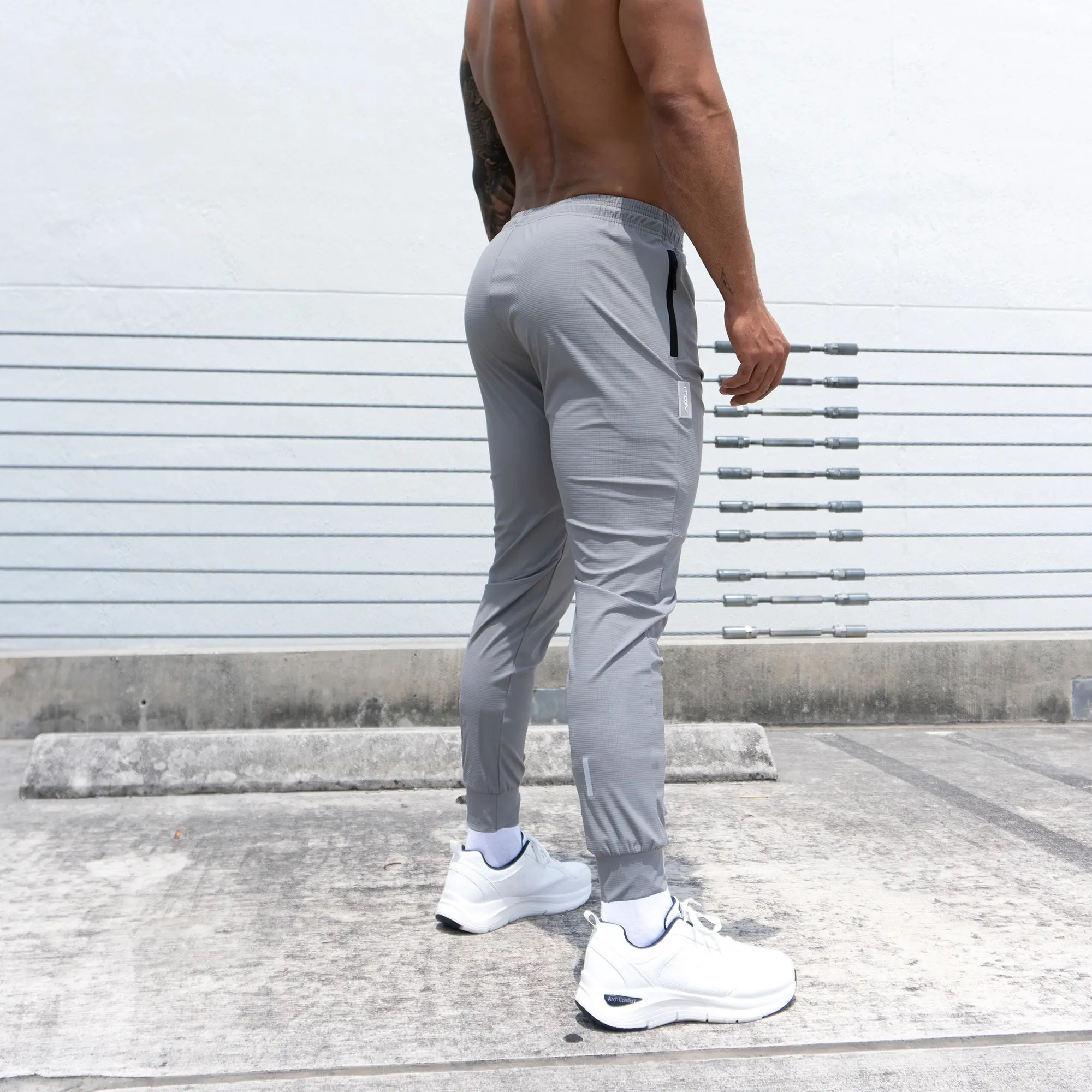 Moov MotionTech Cooling Joggers for Men - Super Comfortable and Durable Workout Pants with Reflective Details