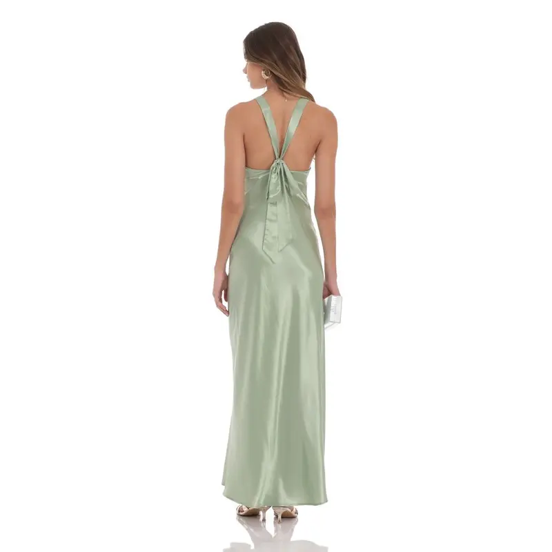 Dusky sage green dress - TikTok Shop