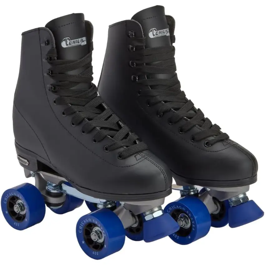 Classic Quad Roller Skates for Women & Men – Durable & Top Performance, Adjustable High-Top Boots for Safe Indoor/Outdoor Roller Derby–60mm PU Wheels & Semi-Precision Bearings
