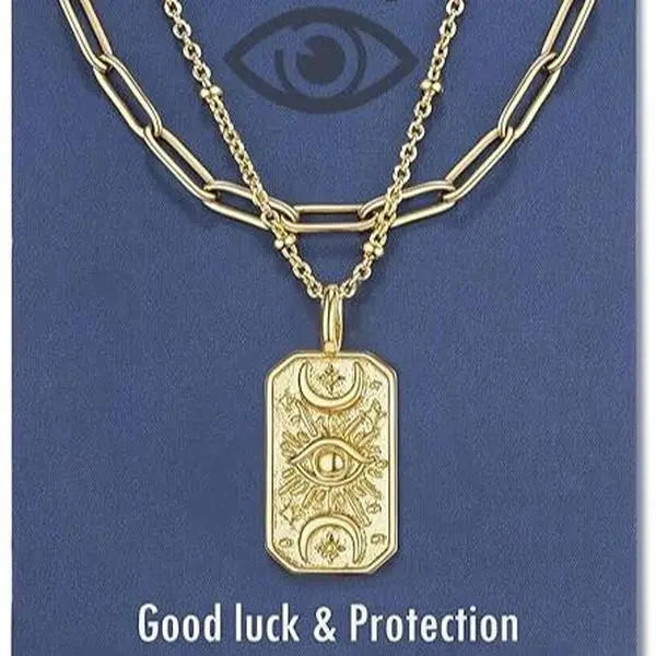 Evil Eye Necklace Mal De Ojo Amulet Nazar Third Eye Necklace Protection Jewelry Gifts for Women