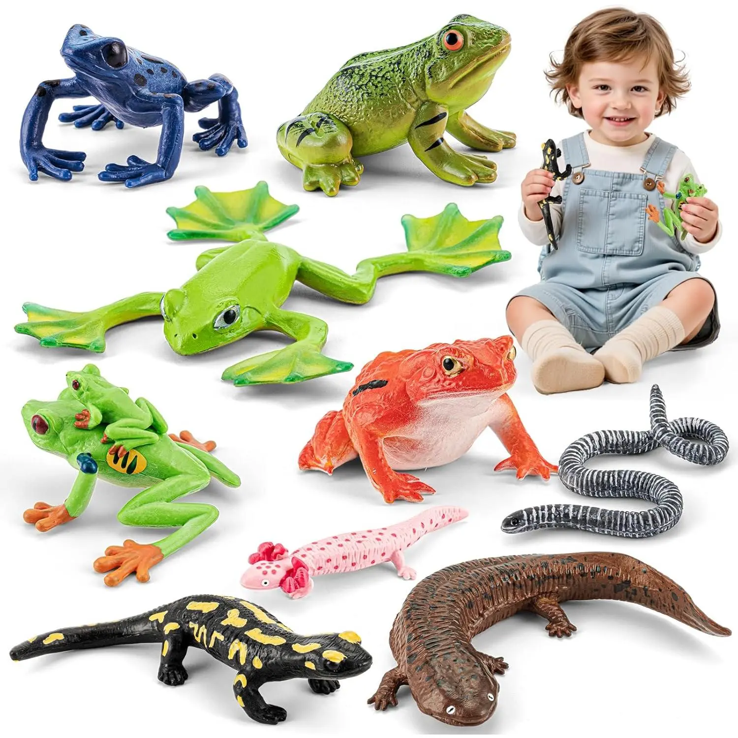 9PCS Amphibian Animals