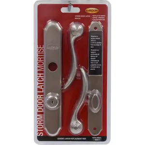 212 MAIN Brushed Nickel Zinc Mortise Latch Doorknob with Deadbolt Lock