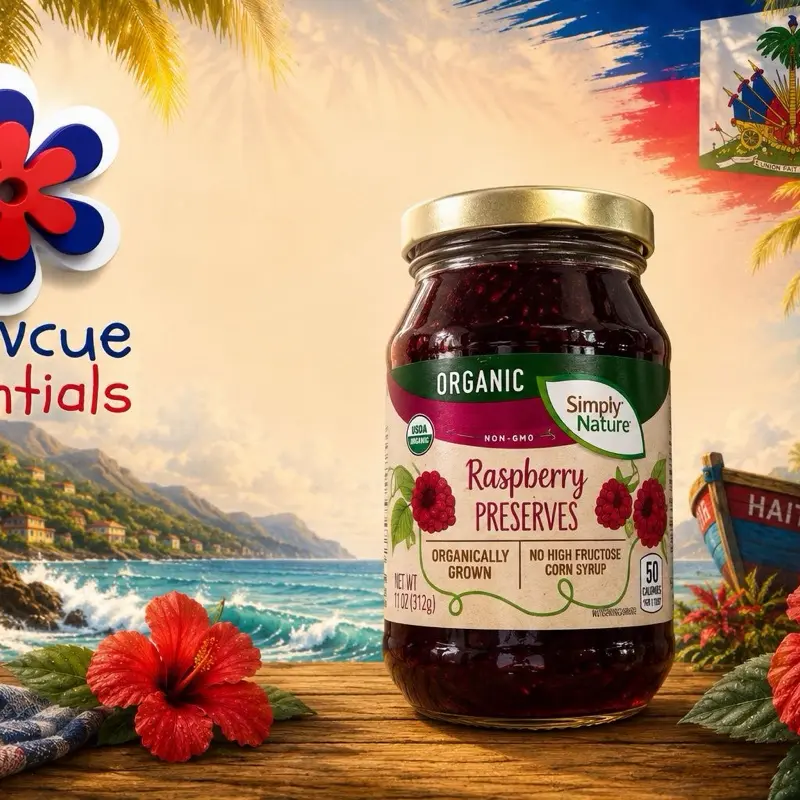 Simply Nature Organic Raspberry Preserves – 11 oz | USDA Organic Fruit Spread