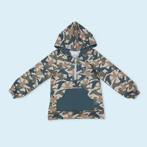 Mallard duck hunting season kids boy long sleeve hoodie top