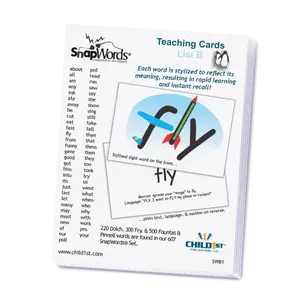 SnapWords® List B Teaching Cards