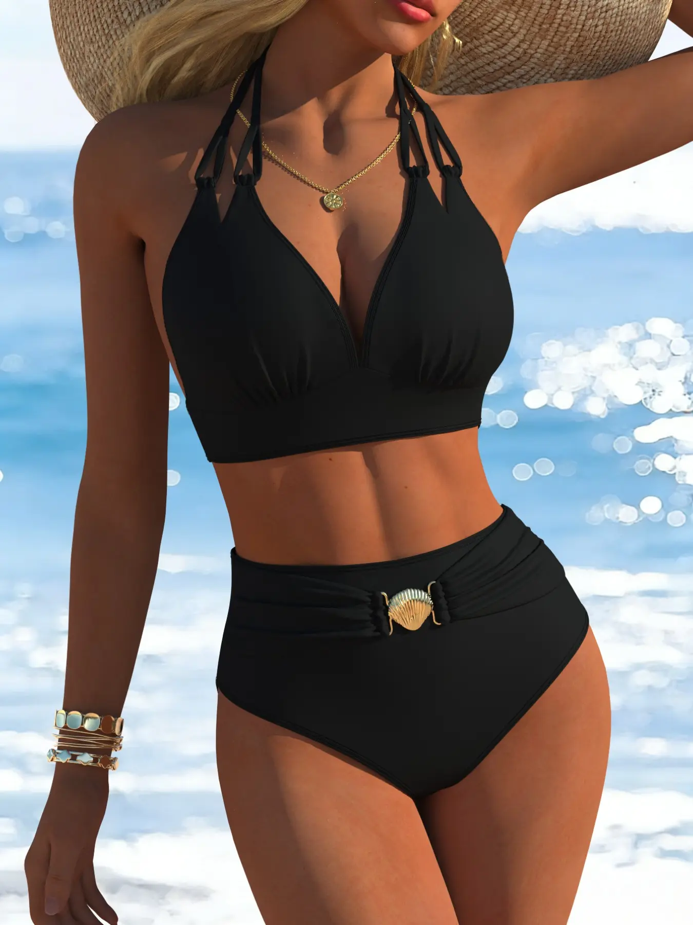 Women's Sexy Bikini Set, Strapless Bandeau Bikini, Bandeau Swim Top, Adjustable Strapless Design, Elegant Random Pattern, Perfect for Summer Beachwear & Pool Parties, Bikini Swimsuits, Bandeau Bathing Suits - TikTok Shop Women's Sexy Bikini Set, Strapless Bandeau Bikini, Bandeau Swim Top, Adjustable Strapless Design, Elegant Random Pattern, Perfect for Summer Beachwear & Pool Parties, Bikini Swimsuits, Bandeau Bathing Suits - TikTok Shop