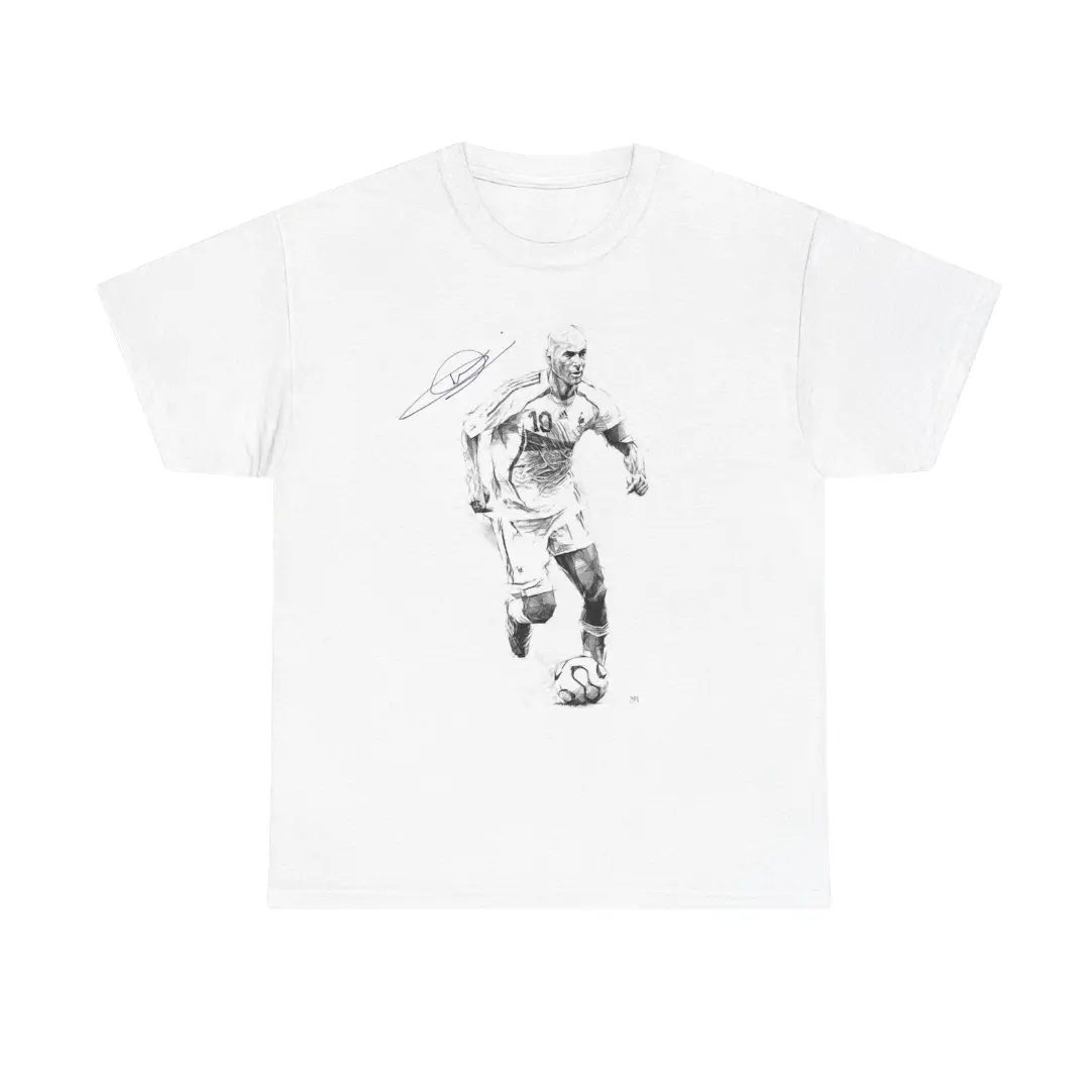 Gildan Men's and Women's T-Shirt, Zinedine Zidane T-Shirt, Football Legends Vintage Graphic Tees, Unisex Soccer Shirt, Sport Merch, Football-Soccer Design, Gift For Fan, Cotton comfort Menswear Womenswear Streetwear