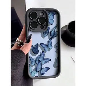 Brighten Up Your Compatible With IPhone With A Butterflies Pattern Simple Thickened Anti-Fall Phone Case Suitable For IPhone17/IPhone17 Air/IPhone17 Pro/IPhone17 Pro Max/16 Pro Max/15 Pro Max/14 Pro Max/13 Pro Max/12 Pro Max