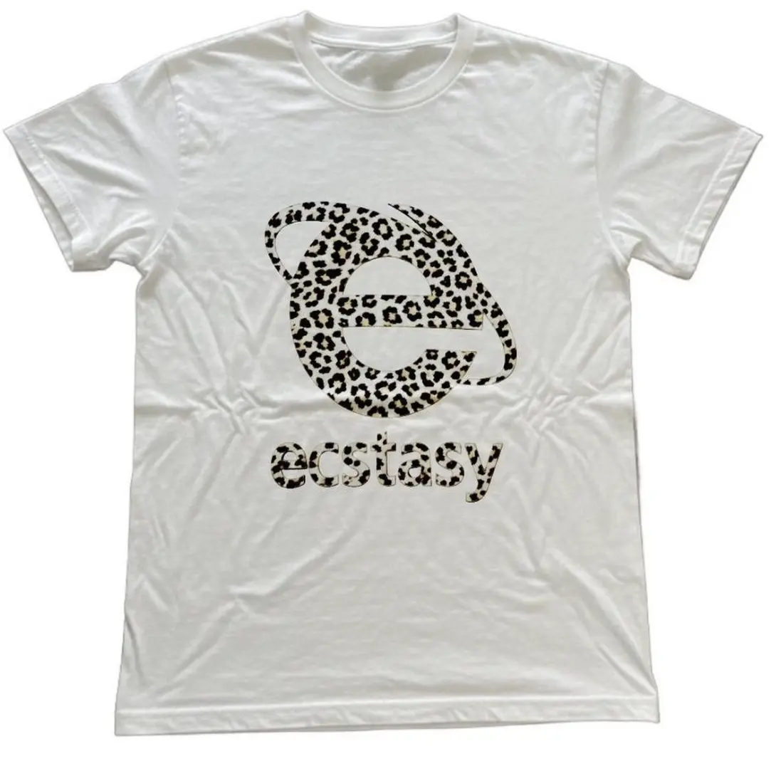 Plus Size Leopard T-Shirt, Logo Tee, Gifts Shirt, Unisex Vintage Graphic Tees Gothic Grunge Y2k Emo Scene Amity Affliction Style Clothes Men Women Streetwear