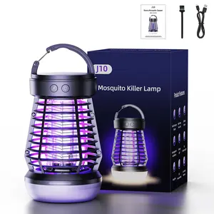 Portable Bug Zapper 3-in-1 Outdoor Indoor, Rechargeable Wireless Mosquito Zapper with Light, 2000mAh Fly Zapper Fly Traps, Insect Zapper Electric Fly Traps for Outdoor Adventures, Garden, Yard, Campsite, Bedroom