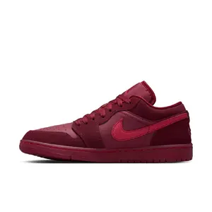 Women's Jordan 1 Low SE "Valentines Day" Team Red/Sierra Red (IB7012 600)