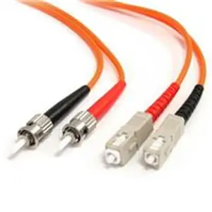 212 MAIN 1m Fiber Optic Patch Cable, 62.5-125 Multimode Duplex, ST-SC Connectors, Halogen-Free, Fire Rating Certified Tech Accessory for Central Offices, Industrial Settings