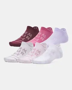 Under Armour Essential Unisex 6-Pack No-Show Socks