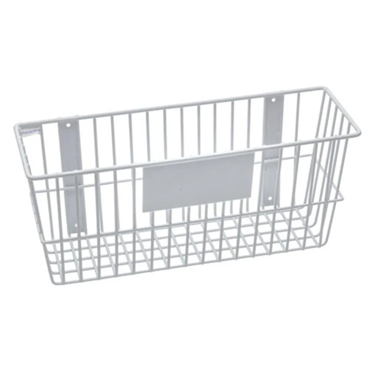 18 x 6 x 8 in. Wire Basket - White