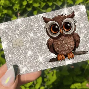 ExotixCard ultra bling reflective card skin back information