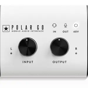 Blackstar Polar Go Mobile Audio Interface with ProCapture Stereo Mics, XLR/Instrument Input, and 6-Hour Battery Life