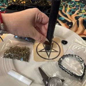 Black Candle Protection and Cleansing Ritual Kit