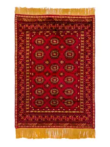 946 - Unique Pure Silk Handmade Persian Baluch Rug