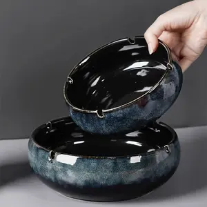 Ink color ashtray creative personality ceramic giant ashtray home living room commercial office trend ashtray-48 pottery