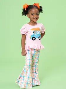 Bunny Carrot Joyride Embroidered Bell Bottom Outfit