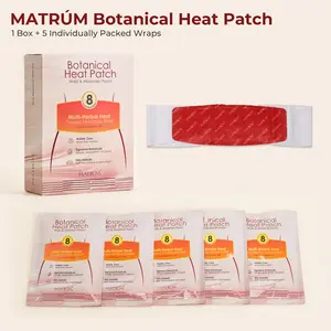 MATRÚM Period Cramp Heat Patch for Women, Adhesive-Free Menstrual Heating Pad with Adjustable Waist Wrap, Portable Lower Belly & Lower Back Warmer for Period Pain, PMS, Work, Travel & Cozy Nights, Up to 8 Hours
