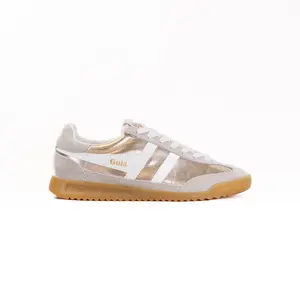 Gola Firefly Metallic Sneakers (Women's) - Gold/Off White