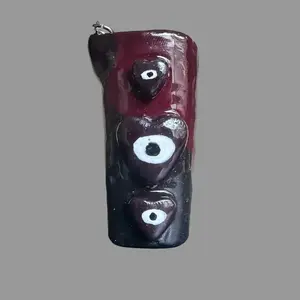 Yin-Yang Triple Heart Evil Eye Lighter Case, Beginner-Friendly Lighter Accessory for Home Use